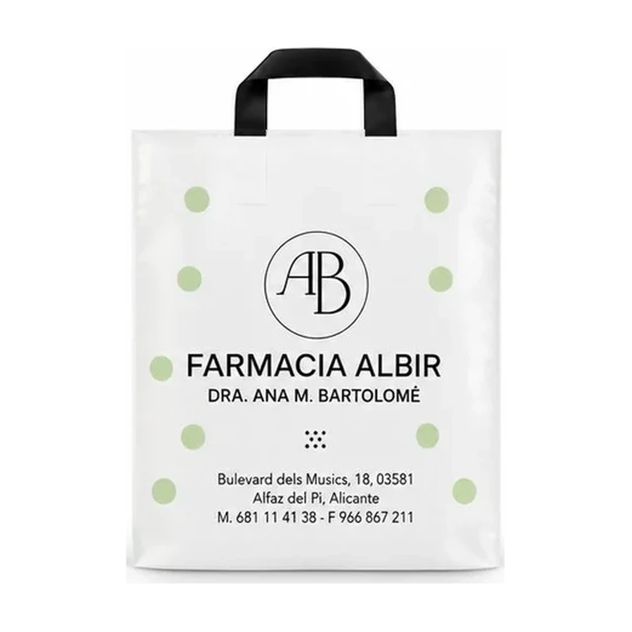 Bolsa de plástico asa lazo personalizada