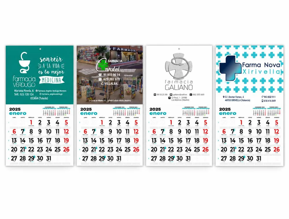 Calendarios de pared