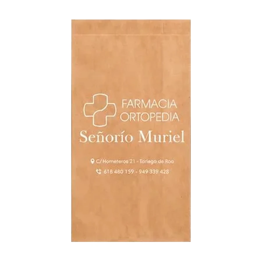 Sobre de papel personalizado para farmacia